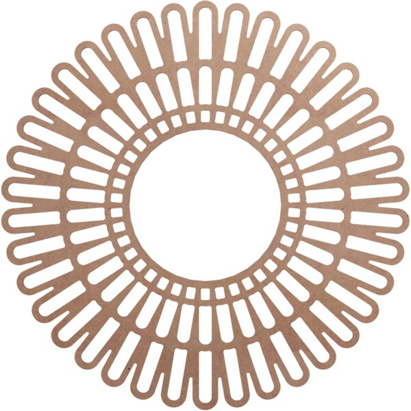 Ekena Millwork Cornelius Wood Fretwork Pierced Ceiling Medallion, Wood (Paint Grade), 38"OD x 14 1/8"ID x 3/8"T CMWP38X0375CRMF - main